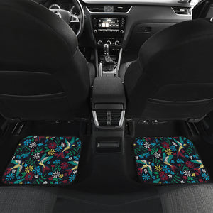 Swallow Pattern Print Design 04 Front and Back Car Mats