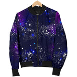 Space Galaxy Pattern Men Bomber Jacket