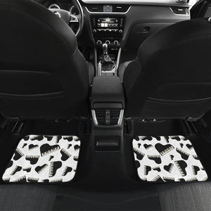 Piano Pattern Print Design 02 Front and Back Car Mats