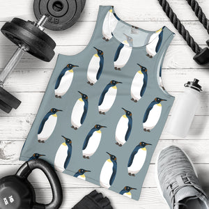 Penguin Pattern Theme Men Tank Top