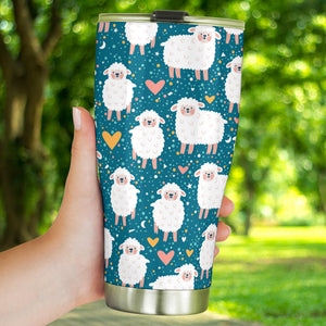 Sheep Heart Pattern Tumbler