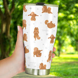 Pomeranian Yoga Pattern Tumbler