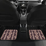 Snail Pattern Print Design 03 Front and Back Car Mats