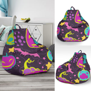 Halloween Pumpkin Bat Pattern Bean Bag Cover