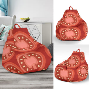 Sliced Tomato Pattern Bean Bag Cover