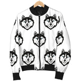 Siberian Husky Pattern Men Bomber Jacket