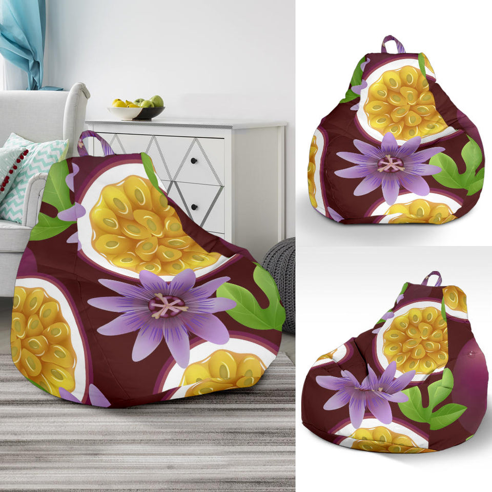 Passion Fruit Sliced Pattern Bean Bag Cover
