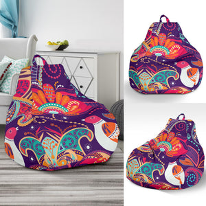 Indian Pattern Background Bean Bag Cover