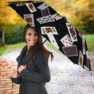 Casino Cards Suits Pattern Print Design 05 Umbrella