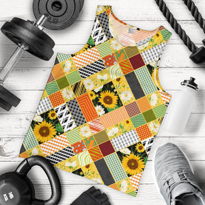 Sunflower Pattern Men Tank Top