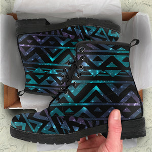 Space Tribal Galaxy Pattern Leather Boots