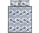 Whale Pattern Quilt Bed Set