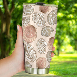 Shell Pattern Background Tumbler