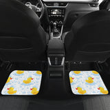 Duck Toy Pattern Print Design 03 Front and Back Car Mats