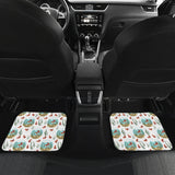 Goldfish Pattern Print Design 01 Front and Back Car Mats