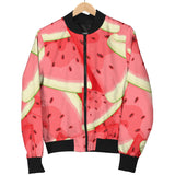 Watermelon Pattern Background Women Bomber Jacket