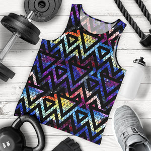 Space Colorful Tribal Galaxy Pattern Men Tank Top