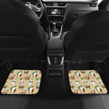 Guinea Pig Pattern Print Design 02 Front and Back Car Mats