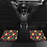 Potato Chips Pattern Print Design 05 Front and Back Car Mats