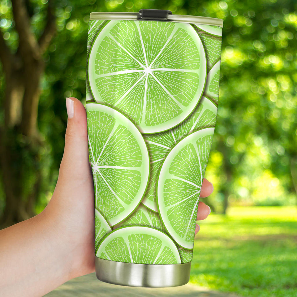 Sliced Lime Pattern Tumbler