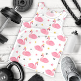 Pink Swan Pattern Men Tank Top