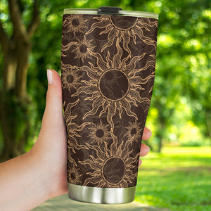 Sun Pattern Theme Tumbler