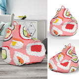 Sushi Roll Pattern Bean Bag Cover