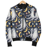 Sloth Astronaut Pattern Men Bomber Jacket