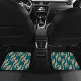 Greyhound Pattern Print Design 05 Front and Back Car Mats