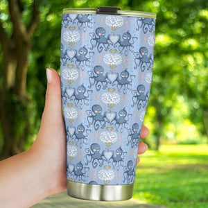 Octopus Heart Pattern Tumbler