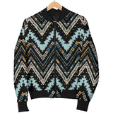 Zigzag Chevron African Afro Dashiki Adinkra Kente Women Bomber Jacket