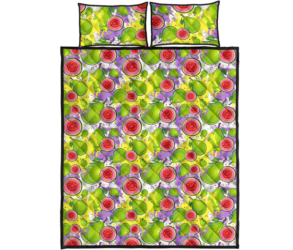 Guava Pattern Quilt Bed Set