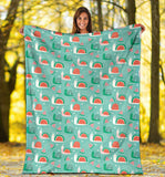 Snail Pattern Print Design 01 Premium Blanket