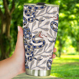 Snake Leaves Pattern Tumbler