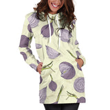 Onion Pattern Set Women Hoodie Dress