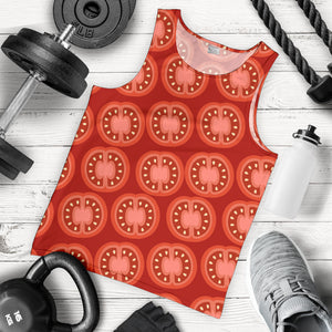 Sliced Tomato Pattern Men Tank Top