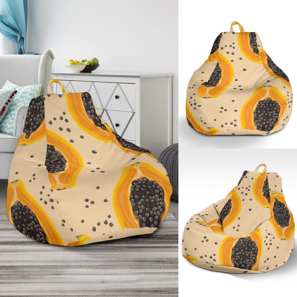 Papaya Pattern Bean Bag Cover