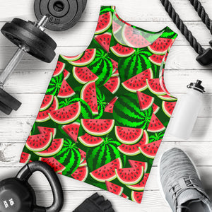 Watermelon Pattern Theme Men Tank Top