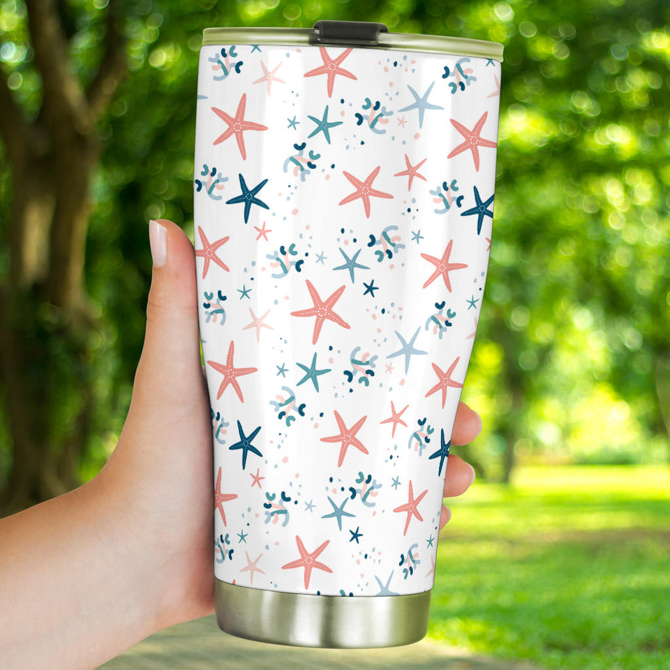 Starfish Pattern Background Tumbler