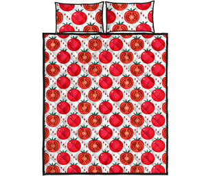 Tomato Pattern Quilt Bed Set