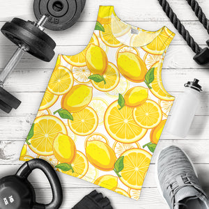 Lemon Pattern Background Men Tank Top