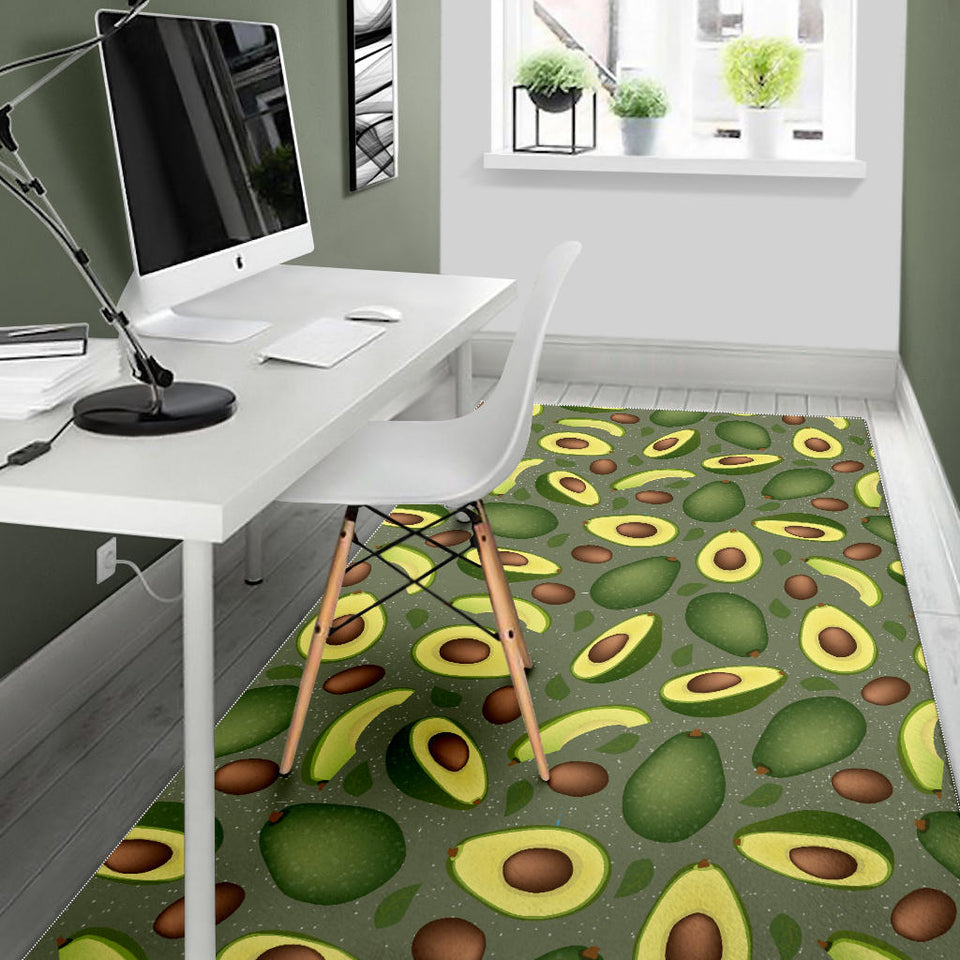 Avocado Pattern Background Area Rug