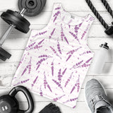 Lavender Pattern Stripe Background Men Tank Top