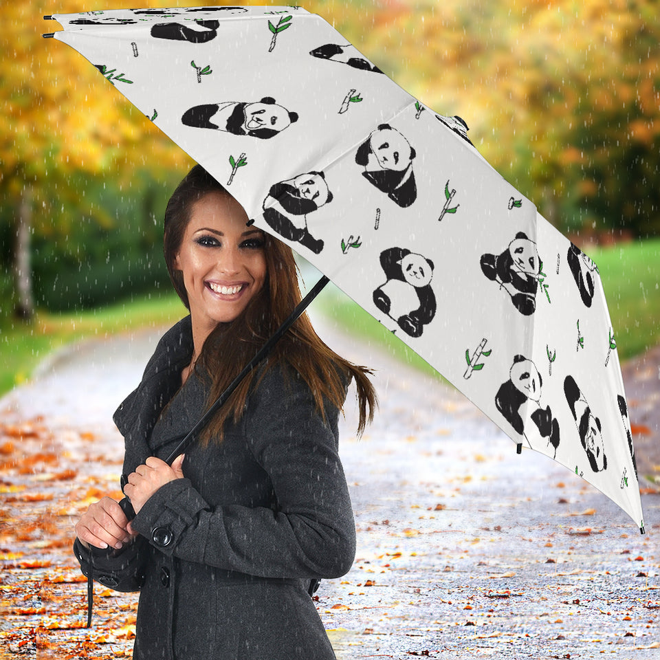 Panda Pattern Background Umbrella