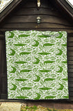 Crocodile Pattern Premium Quilt