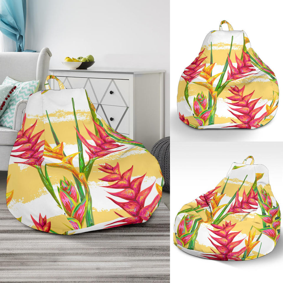 Heliconia Pattern Bean Bag Cover