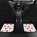 Ladybug Pattern Print Design 04 Front and Back Car Mats