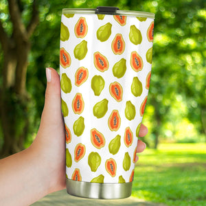 Papaya Pattern Theme Tumbler