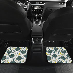 Stingray Pattern Print Design 03 Front and Back Car Mats