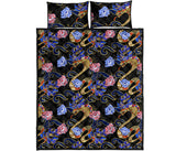 Snake Flower Pattern Quilt Bed Set